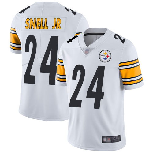 Men Pittsburgh Steelers Football #24 Limited White Benny Snell Jr. Road Vapor Untouchable Nike NFL Jersey